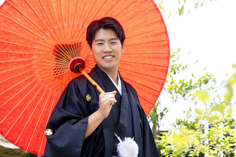 新郎様お一人ショット