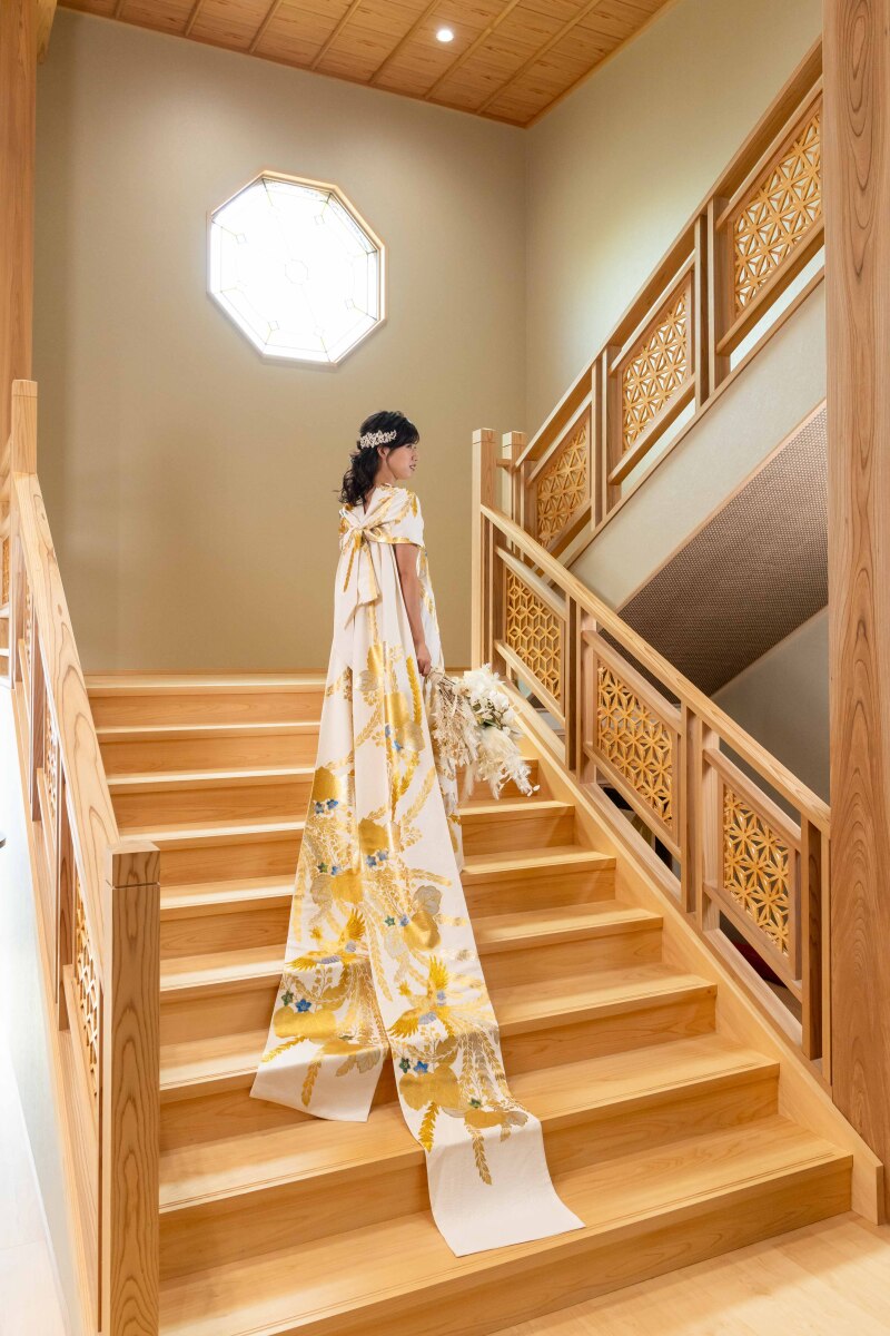 階段でのバックショット