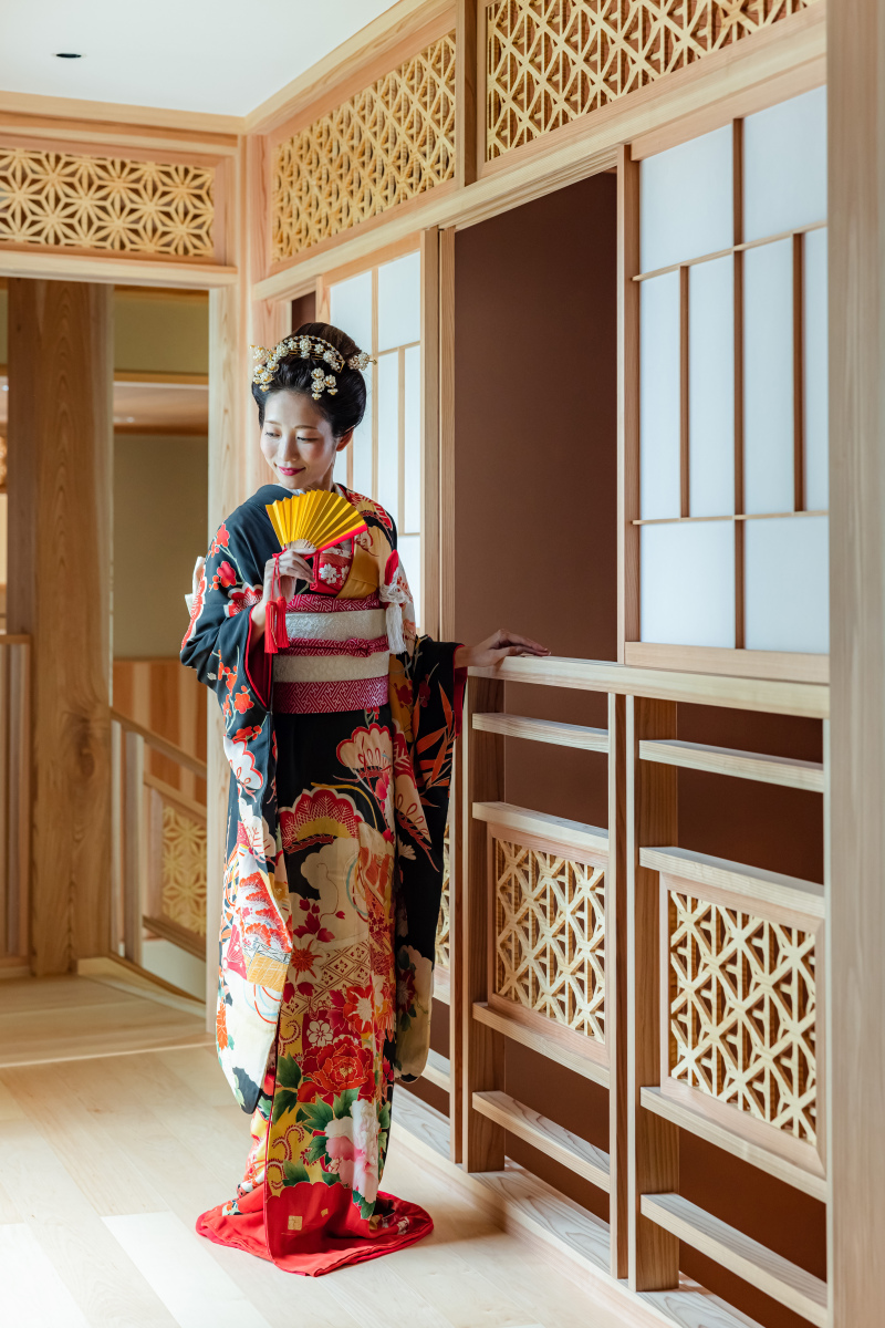 立ち姿が美しい引振袖