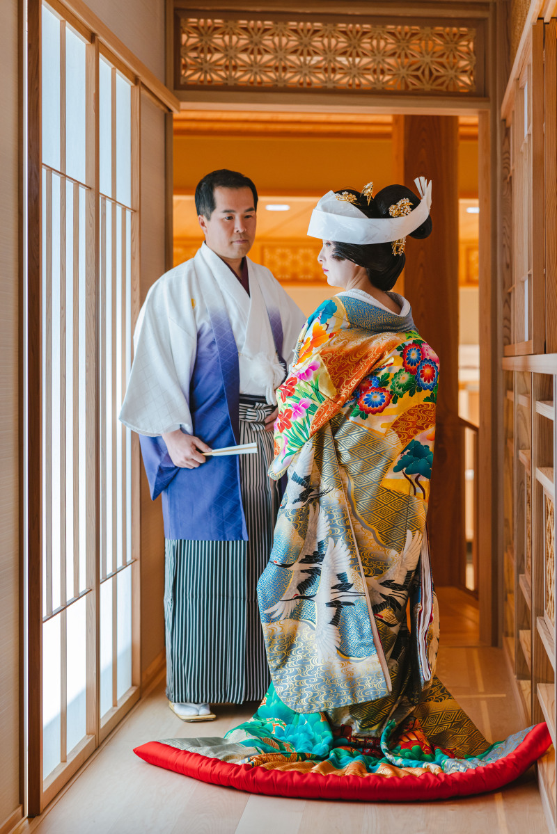 色打掛バックショット