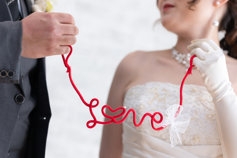 色々なグッズと共に♡色打掛×ウエディングドレス