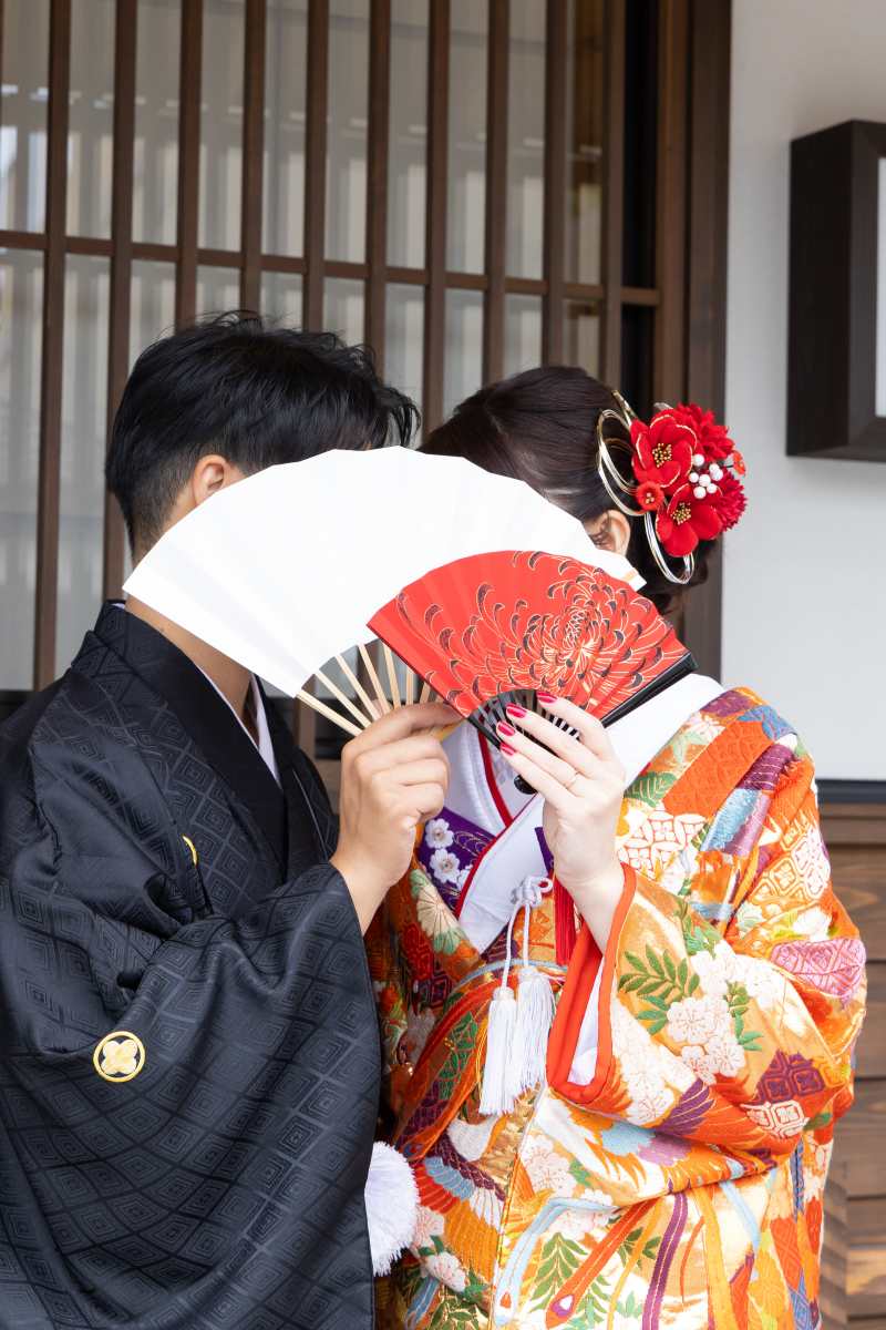 お顔隠しショット