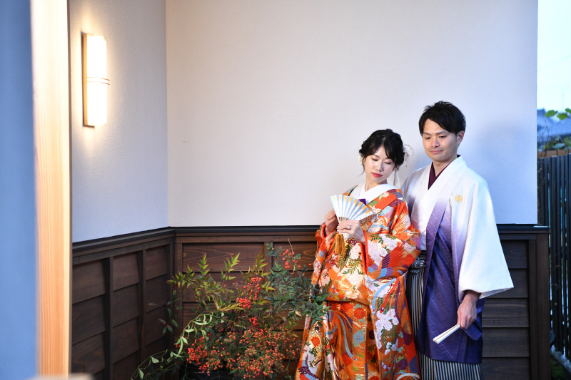 玄関でしっとりと…