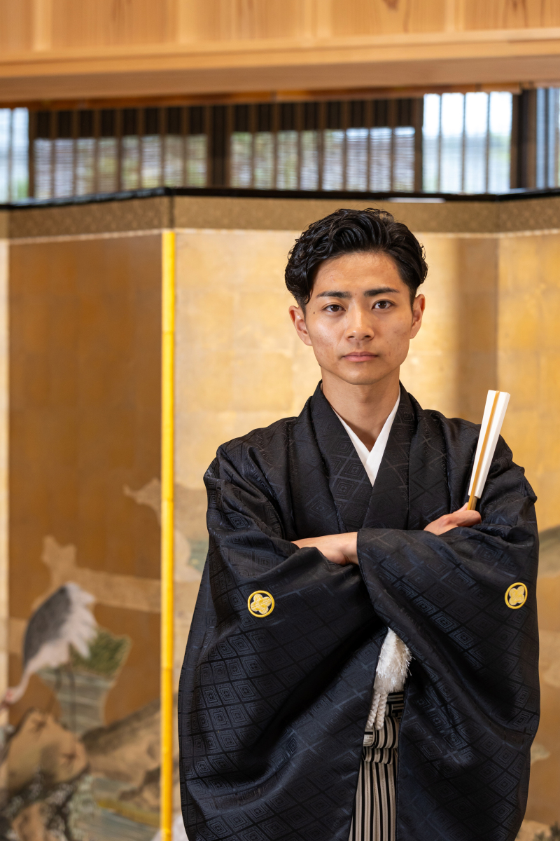 新郎様のお一人ショット