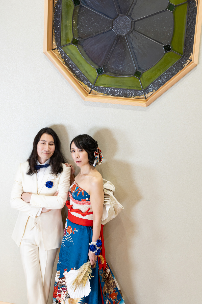 夜のステンドグラス