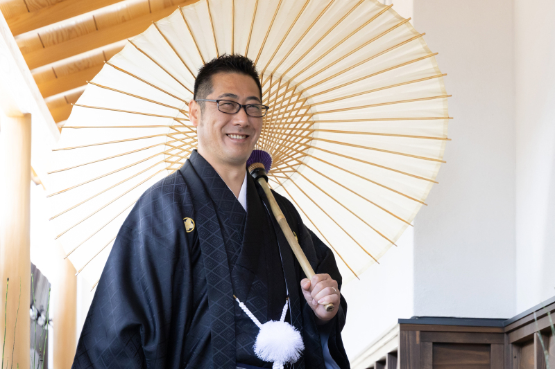 新郎様お一人ショット!