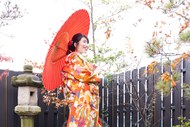 色打掛でお一人写し