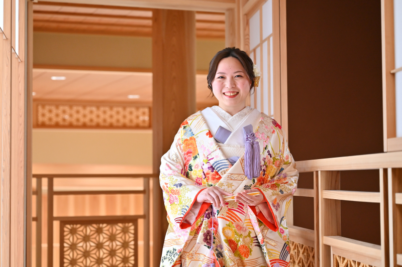 色打掛✷障子から差し込む自然光