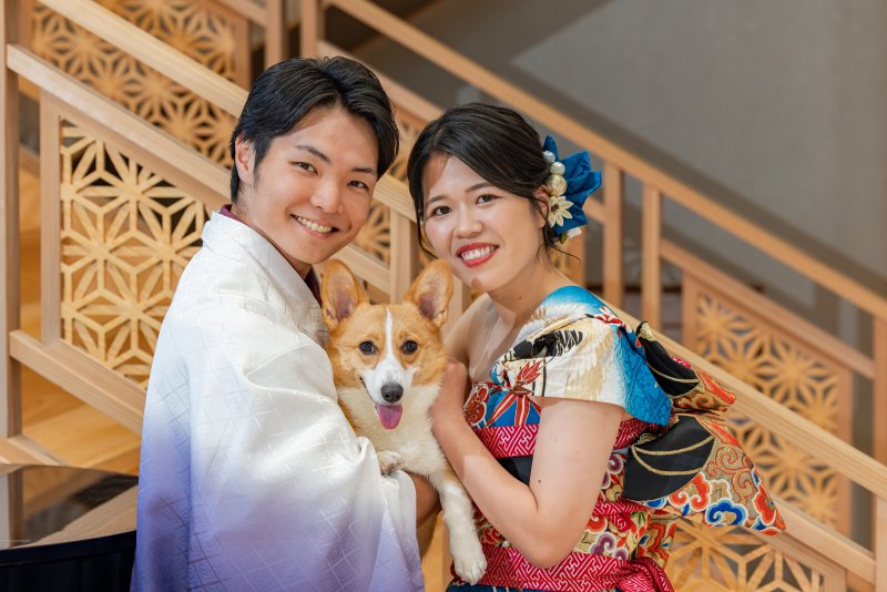 ワンちゃんとの仲良しショット