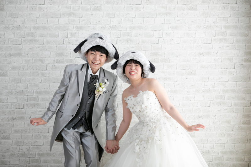 お茶目な二人｜和装×洋装