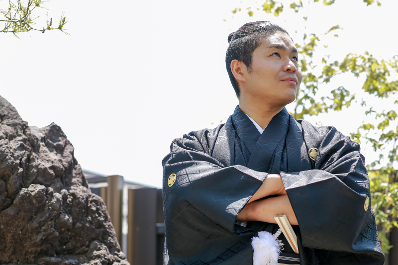 凜々しい紋付姿