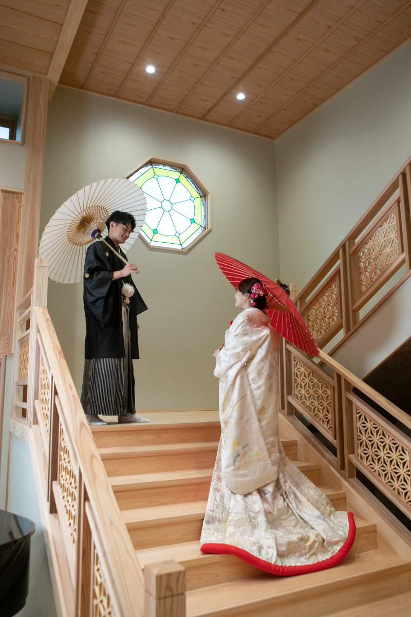 大階段でのバックショット