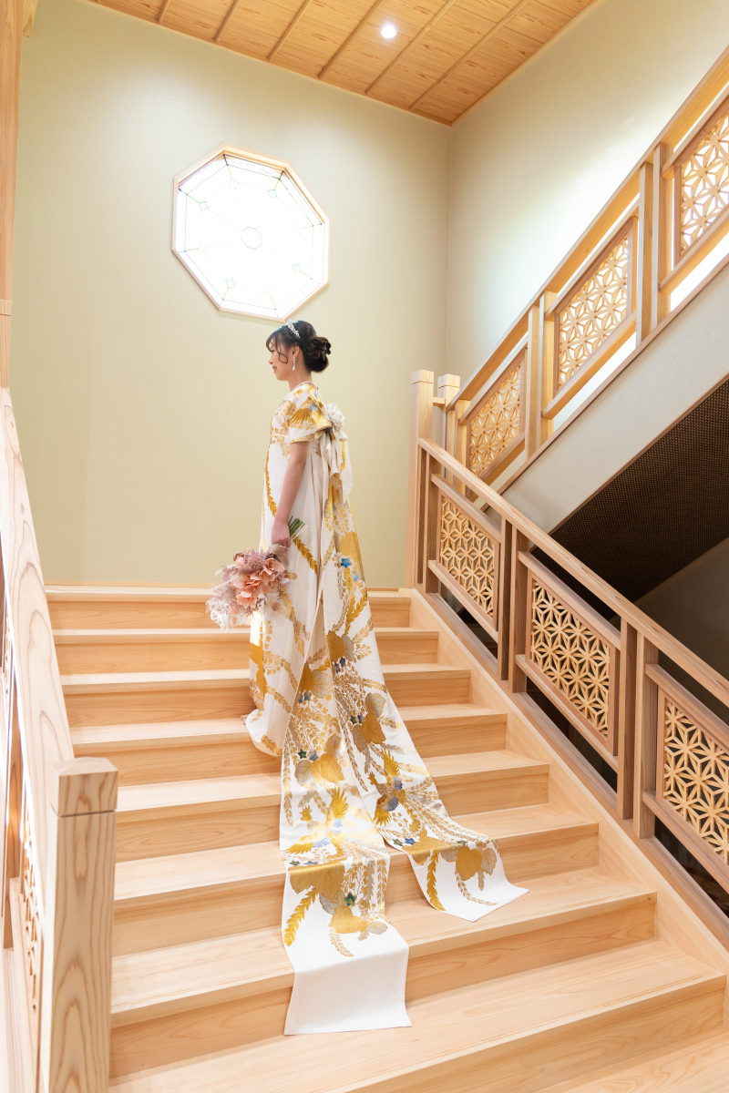 階段でのバックショット