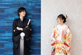 ふわふわの新日本髪×色打掛【和装１着プラン】