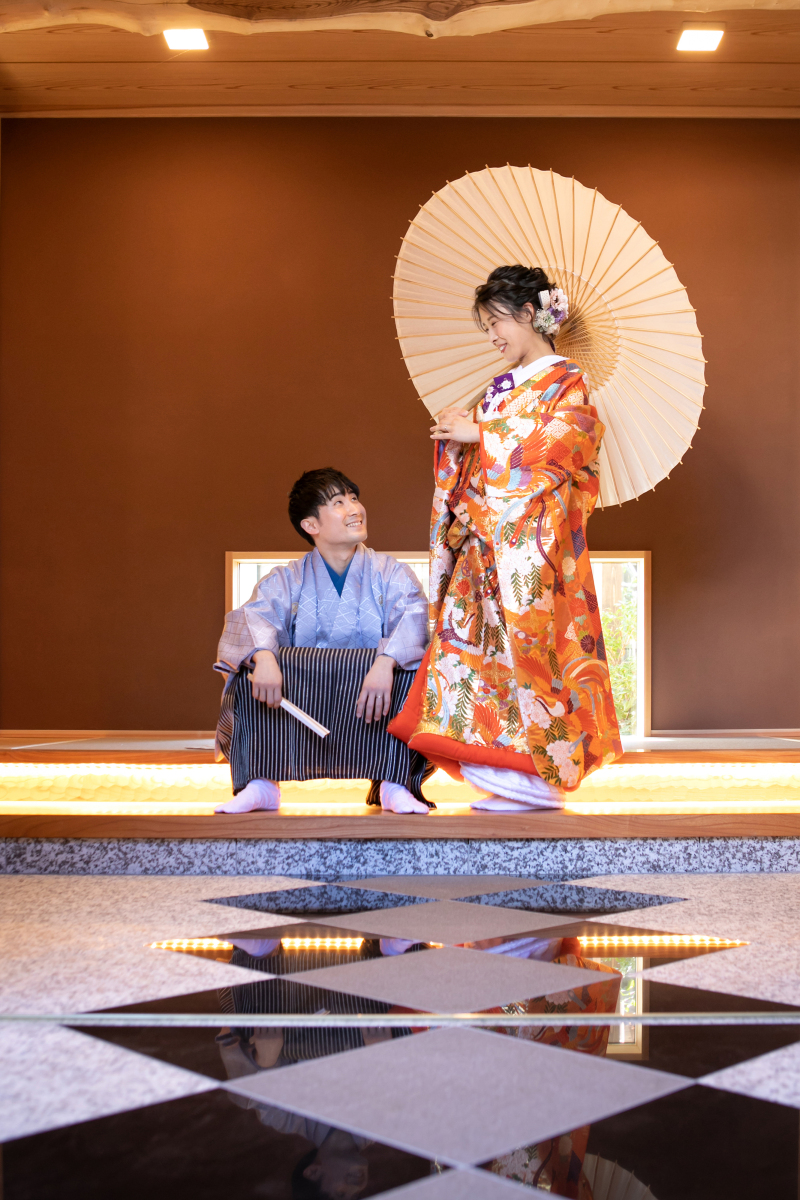 玄関で温かみのある一枚