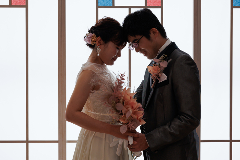 光壁を利用してのシルエットショット