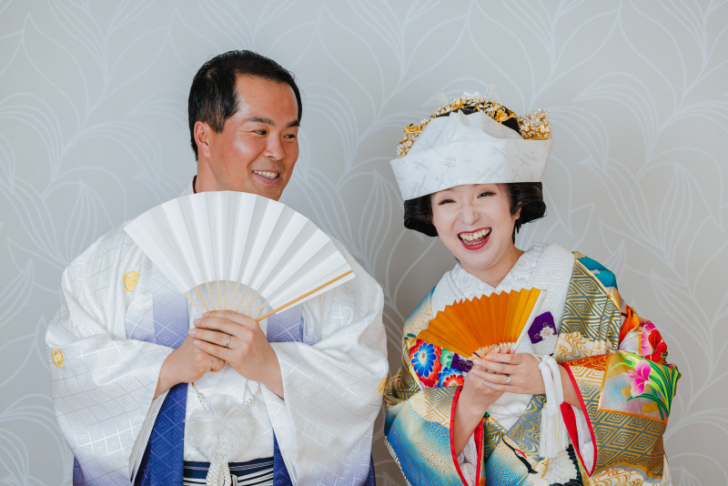 お扇子で楽しく撮影!!