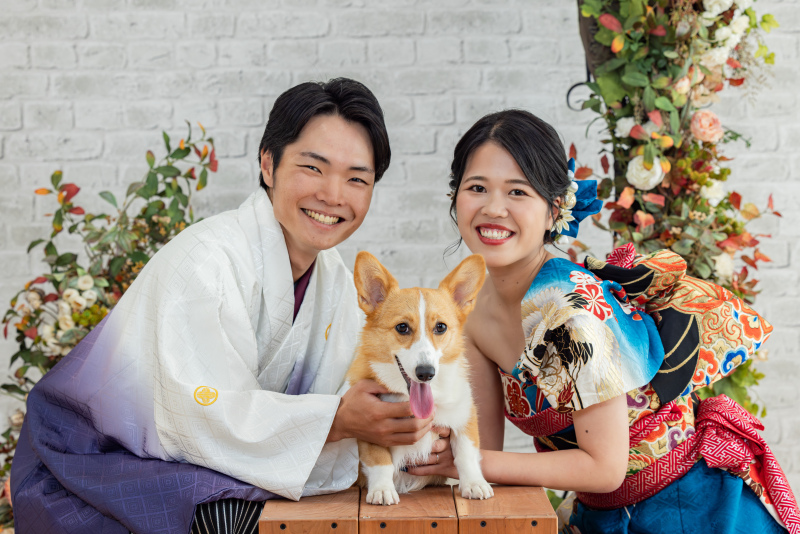 ワンちゃんとの撮影◎｜和洋装データプラン