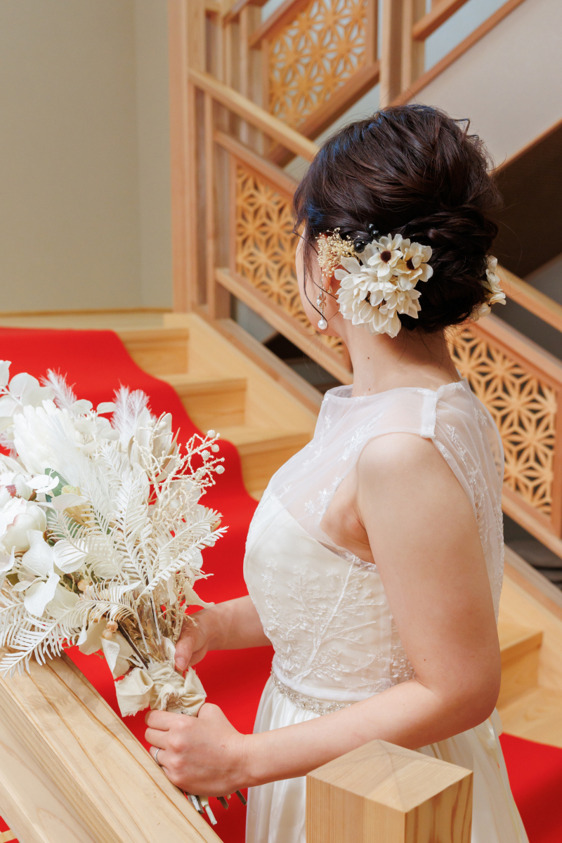 髪飾りも可愛い!