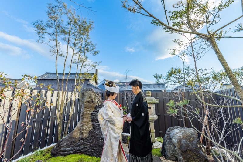 和装にぴったり✦本格的な日本庭園で撮影できる!