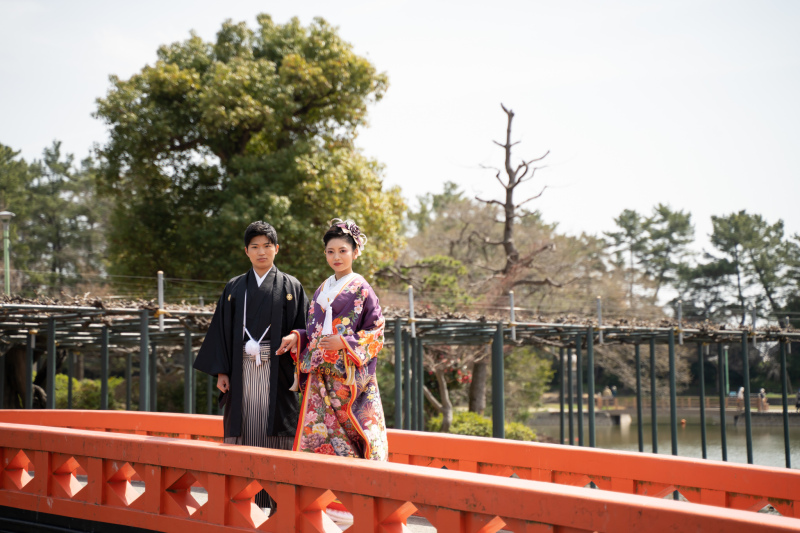 春の日差しに包まれて✷和装ロケーションフォト