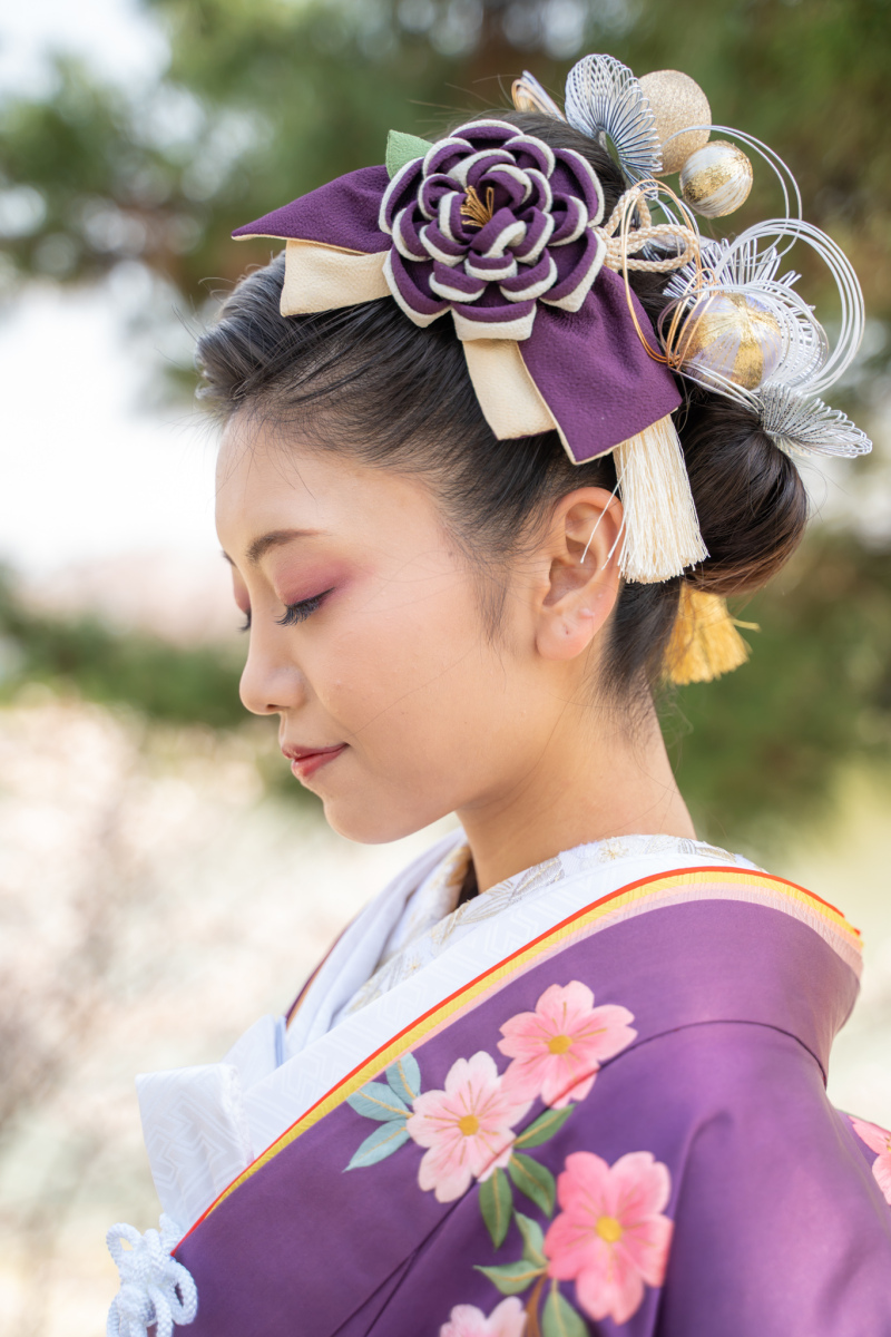 こだわりの豪華なヘアメイク