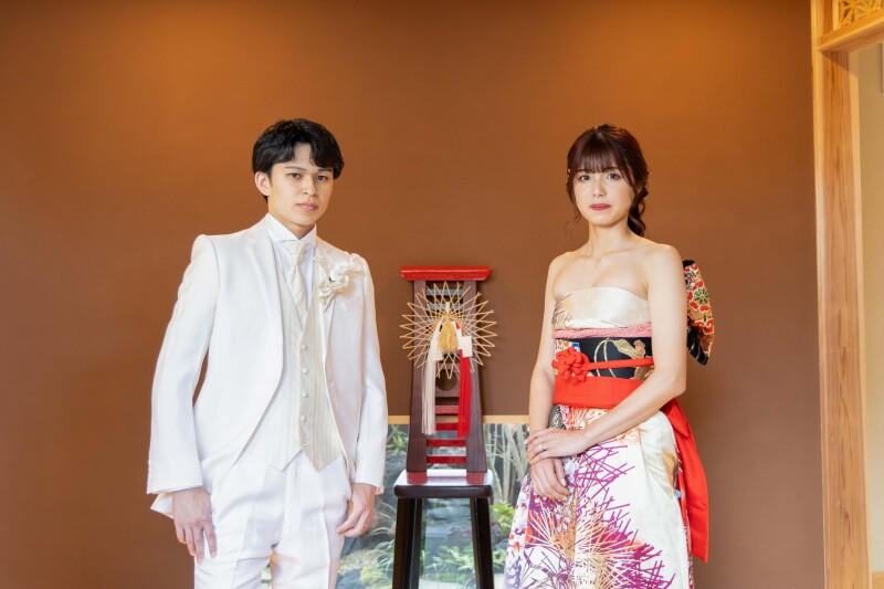 【40カットレタッチデータ&アルバム付】和ドレス1着スタジオ撮影*ライトプラン【アルバムも手軽に残せるオリジナル和ドレスプラン】