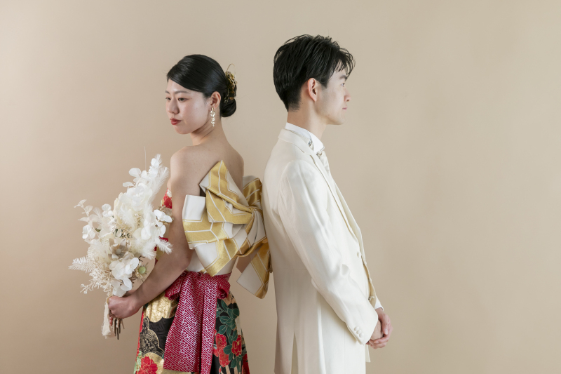 【40カットレタッチデータ&アルバム付】和ドレス1着スタジオ撮影*ライトプラン【アルバムも手軽に残せるオリジナル和ドレスプラン】