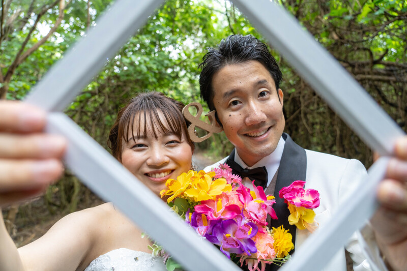 フレームに収めた、ふたりの笑顔