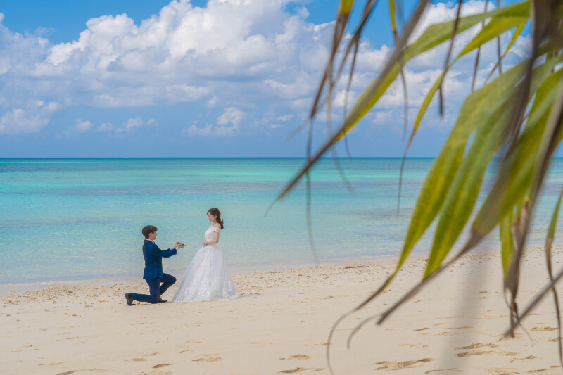 海辺で特別なプロポーズ