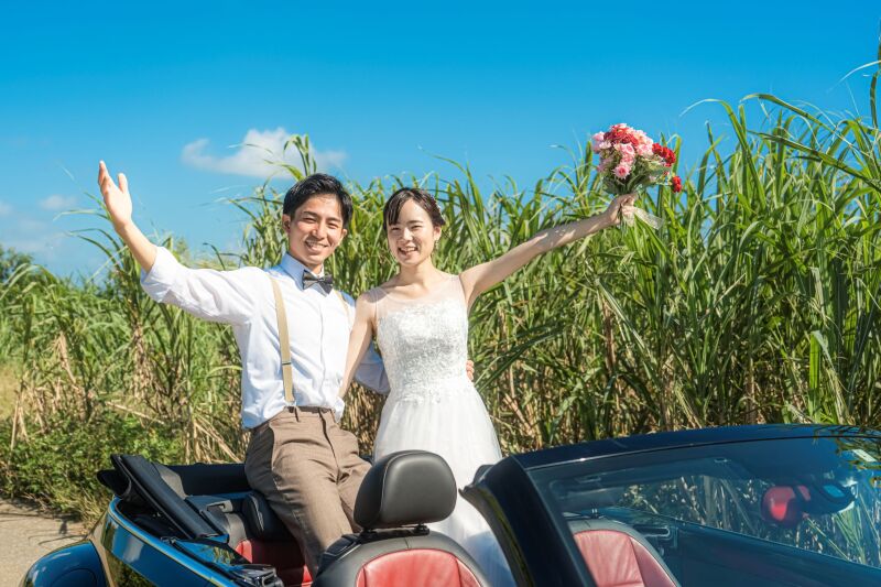 オープンカーで♪♪