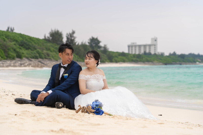 砂浜に腰を下ろして、ひと休み