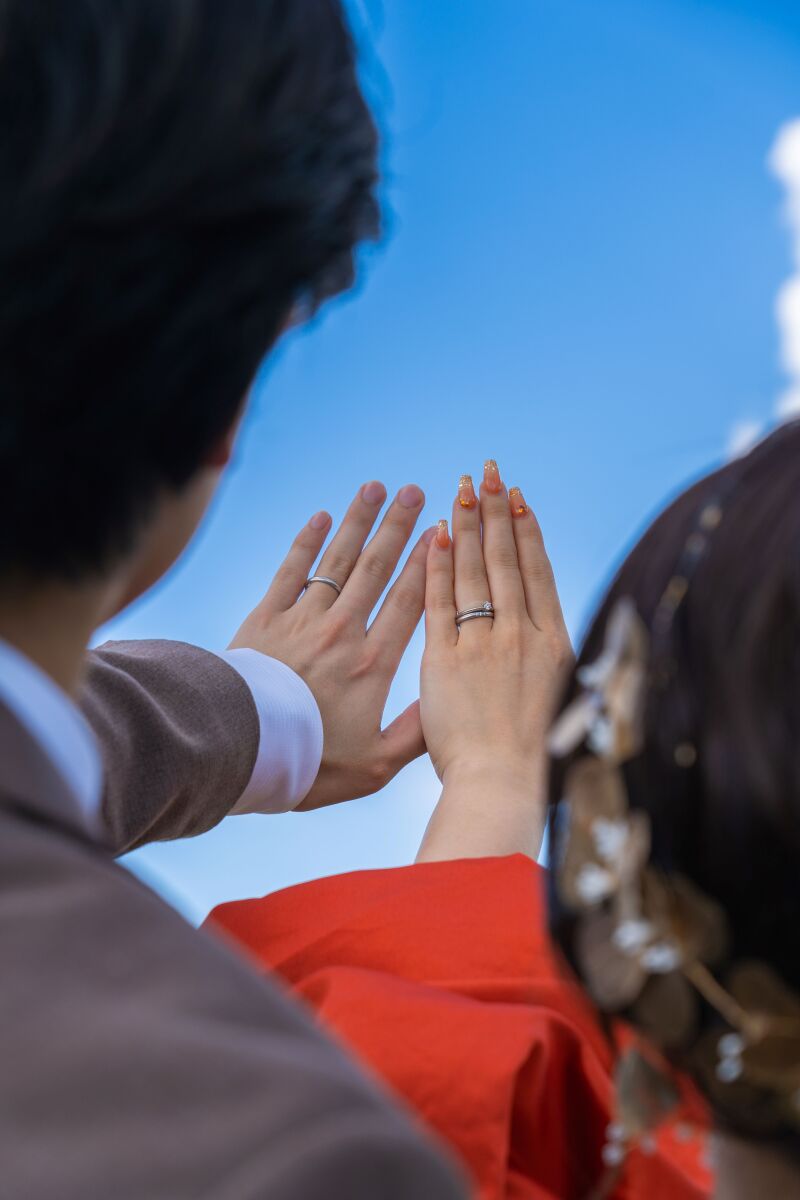 指輪ショットで永遠を誓う瞬間