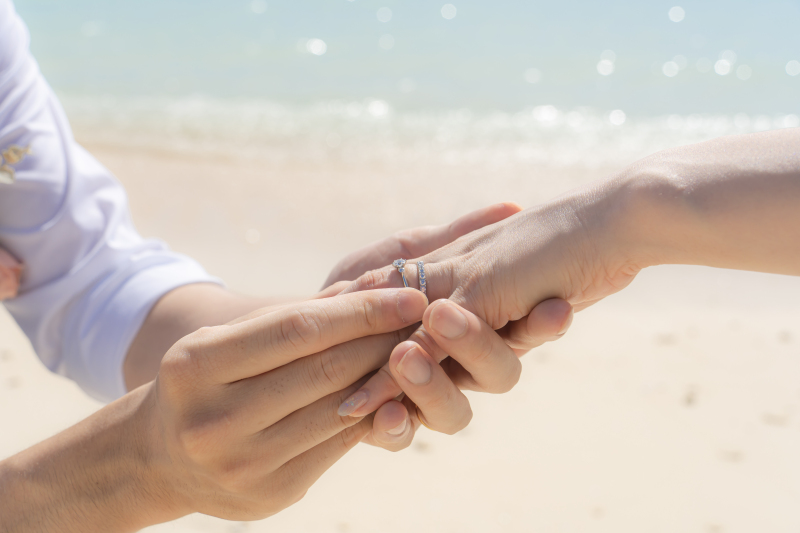 太陽に照らされ