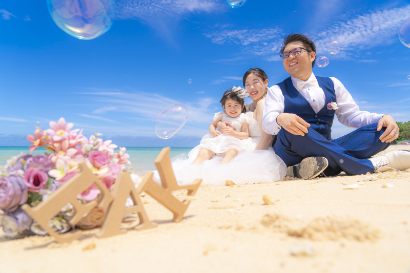 家族3人で