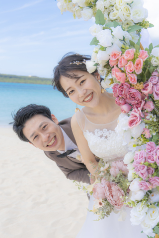 ビーチを二人の世界に♡