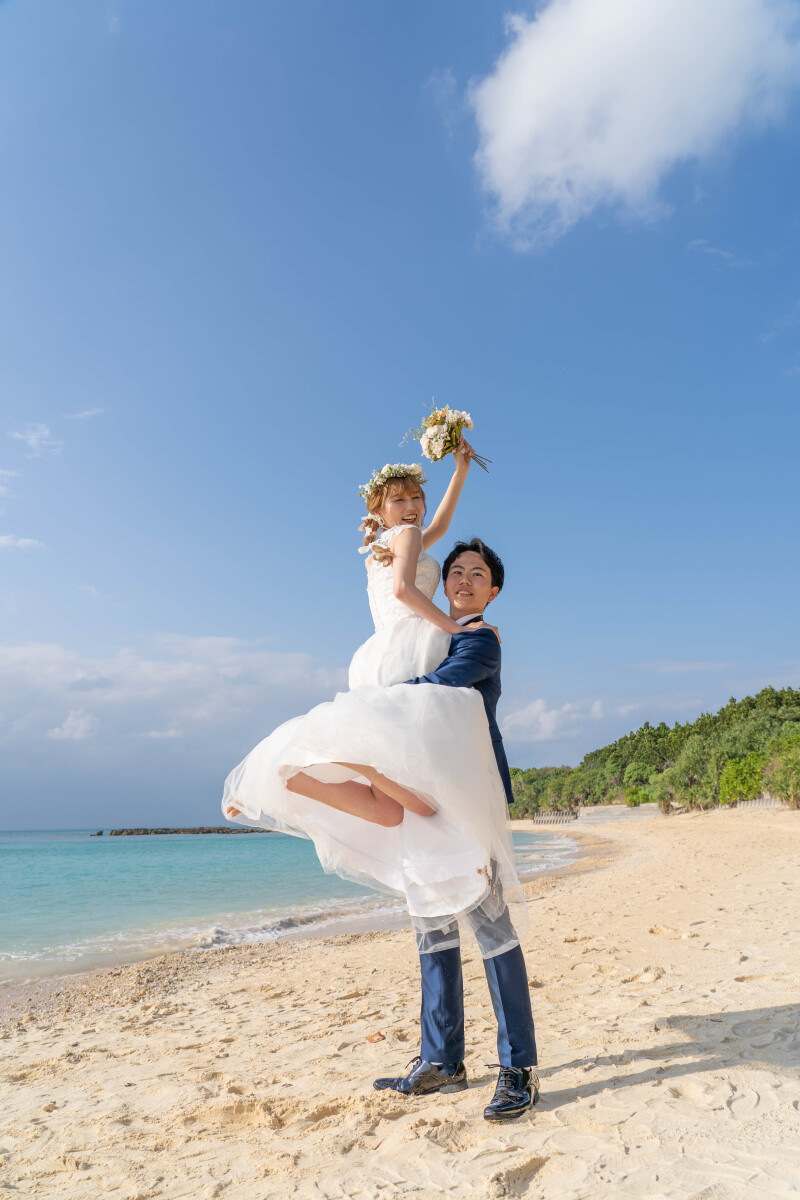 青空の下でのリフトショット