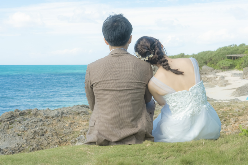 海を眺めながら