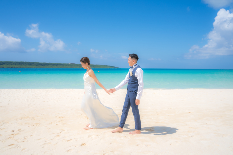 ビーチをお散歩