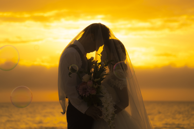 青空とサンセット