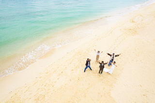 笑いの絶えないファミリー撮影