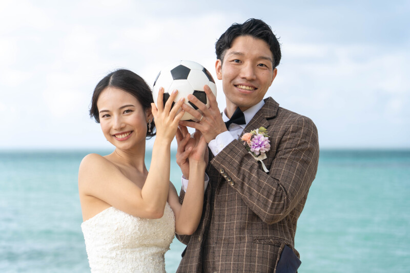 おふたりらしいスポーツフォト