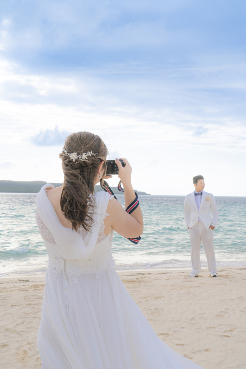 新婦様がカメラマンに