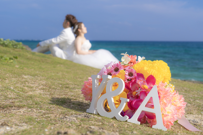 背中合わせショット