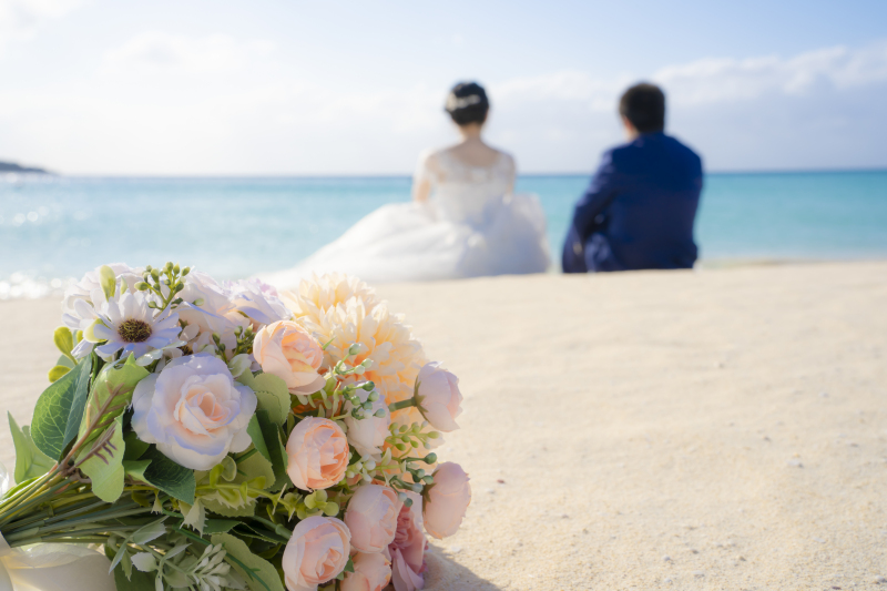 海を眺めながら