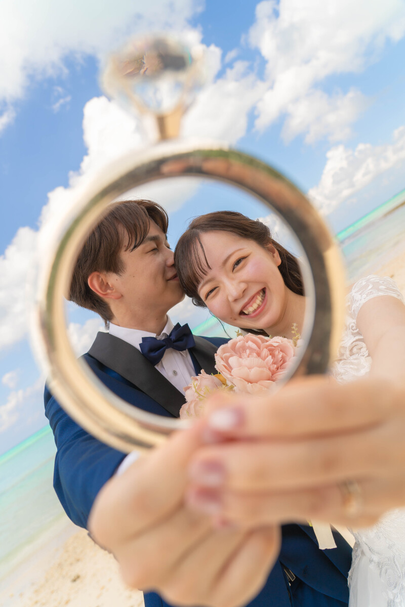 リング越しの幸せショット