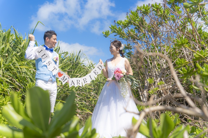 グリーンと青空