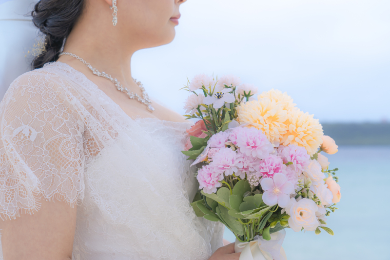 淡いお色のブーケ❀