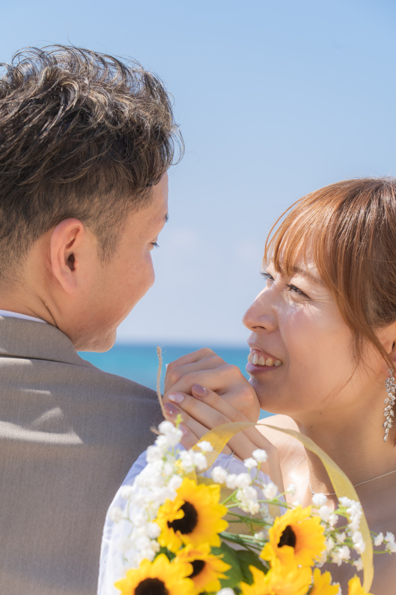 優しいまなざしのクローズアップ