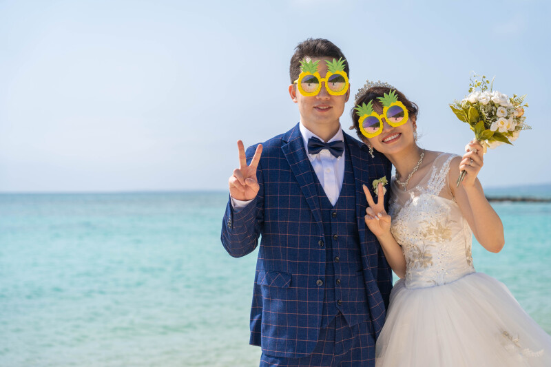 遊び心あふれる、笑顔のワンカット